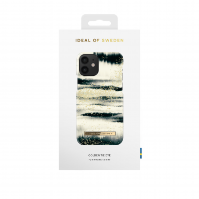 iPhone 12 MINI iDeal Of Sweden nugarėlė Golden Tie Dye 1