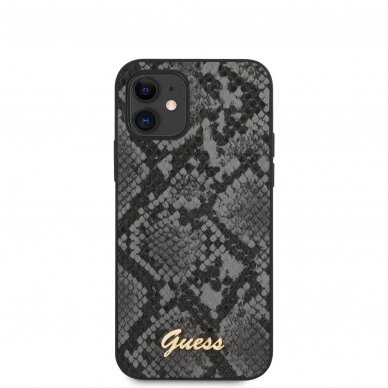 iPhone 12 MINI juoda GUESS nugarėlė GUHCP12SPUSNSMLBK 2