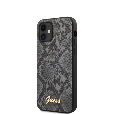 iPhone 12 MINI juoda GUESS nugarėlė GUHCP12SPUSNSMLBK 3