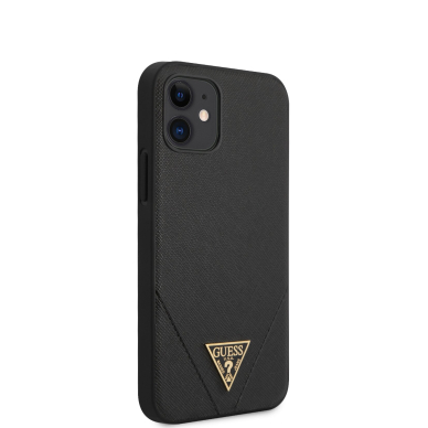 iPhone 12 MINI juoda GUESS nugarėlė GUHCP12SVSATMLBK 4