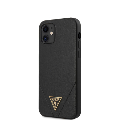 iPhone 12 MINI juoda GUESS nugarėlė GUHCP12SVSATMLBK 3