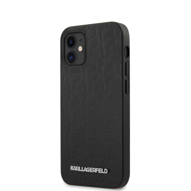 iPhone 12 MINI juoda KARL LAGERFELD nugarėlė KLHCP12SPUKBK 4