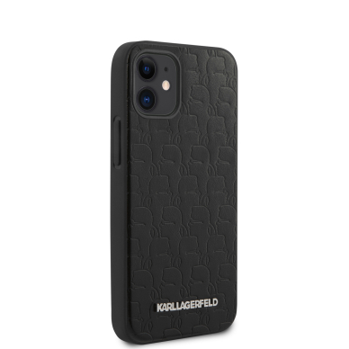 iPhone 12 MINI juoda KARL LAGERFELD nugarėlė KLHCP12SPUKBK 7