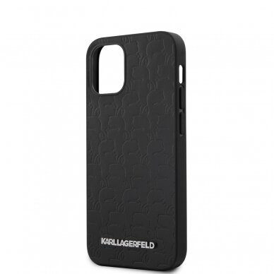 iPhone 12 MINI juoda KARL LAGERFELD nugarėlė KLHCP12SPUKBK 9