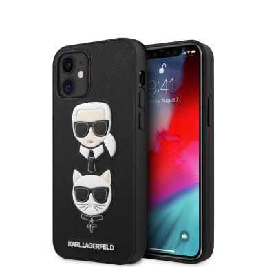 iPhone 12 MINI juoda KARL LAGERFELD nugarėlė KLHCP12SSAKICKCBK iPhone 12 MINI juoda KARL LAGERFELD nugarėlė KLHCP12SSAKICKCBK