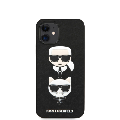 iPhone 12 MINI juoda KARL LAGERFELD nugarėlė KLHCP12SSAKICKCBK 3