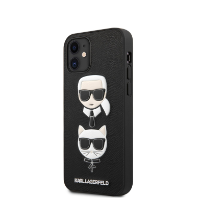 iPhone 12 MINI juoda KARL LAGERFELD nugarėlė KLHCP12SSAKICKCBK 2