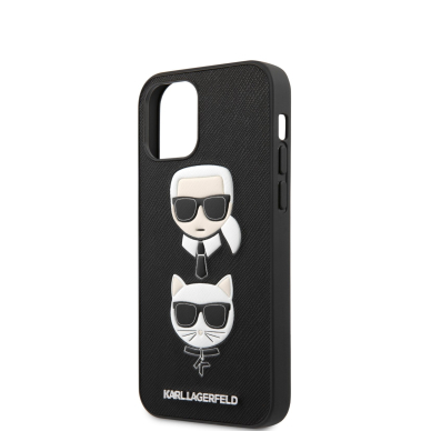 iPhone 12 MINI juoda KARL LAGERFELD nugarėlė KLHCP12SSAKICKCBK 5