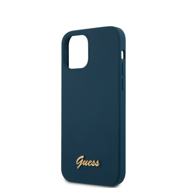 iPhone 12 MINI mėlyna GUESS nugarėlė GUHCP12SLSLMGBL 5