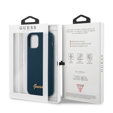 iPhone 12 MINI mėlyna GUESS nugarėlė GUHCP12SLSLMGBL 7