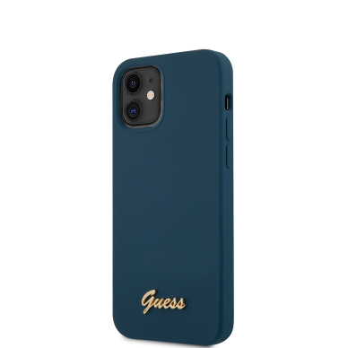 iPhone 12 MINI mėlyna GUESS nugarėlė GUHCP12SLSLMGBL 3