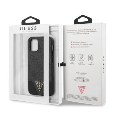 iPhone 12 MINI pilka GUESS nugarėlė GUHCP12SPU4GHBK 7