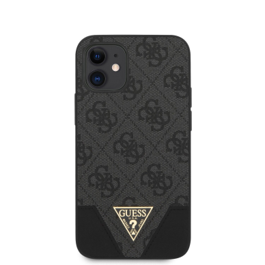 iPhone 12 MINI pilka GUESS nugarėlė GUHCP12SPU4GHBK 2