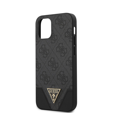iPhone 12 MINI pilka GUESS nugarėlė GUHCP12SPU4GHBK 5