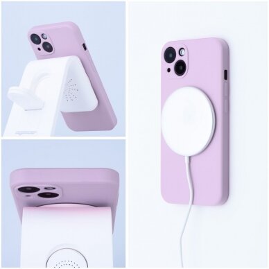 iPhone 12 MINI pink MagSilicone nugarėlė 4