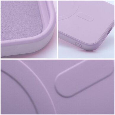 iPhone 12 MINI pink MagSilicone nugarėlė 3