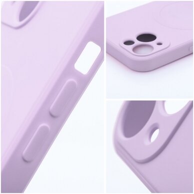 iPhone 12 MINI pink MagSilicone nugarėlė 2