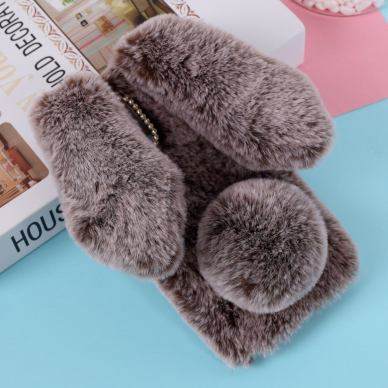 iPhone 12 MINI ruda nugarėlė Fluffy rabbit 3