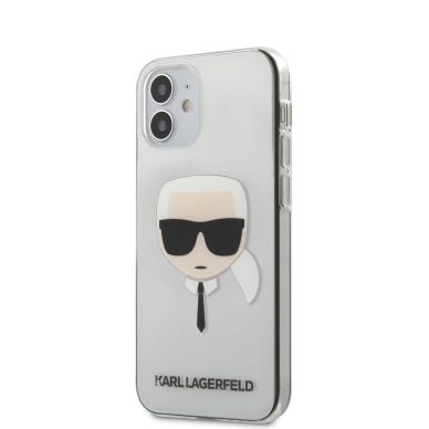 iPhone 12 MINI skaidri KARL LAGERFELD nugarėlė KLHCP12SKTR 1