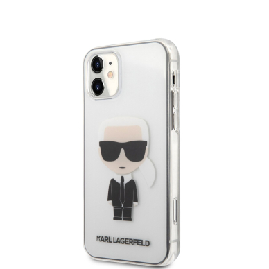 iPhone 12 MINI skaidri KARL LAGERFELD nugarėlė KLHCP12STRIK 2