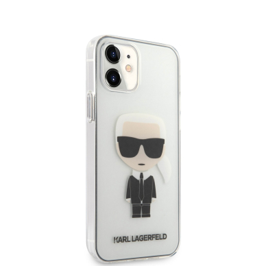 iPhone 12 MINI skaidri KARL LAGERFELD nugarėlė KLHCP12STRIK 4