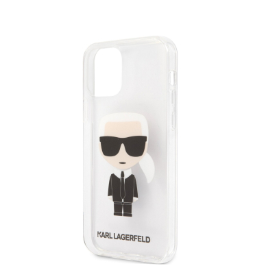 iPhone 12 MINI skaidri KARL LAGERFELD nugarėlė KLHCP12STRIK 5