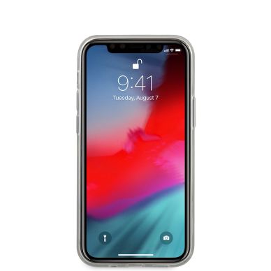 iPhone 12 MINI skaidri-rožinė KARL LAGERFELD nugarėlė KLHCP12SCFNRCPI 2