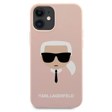 iPhone 12 MINI šviesiai rožinė KARL LAGERFELD nugarėlė KLHCP12SSLKHLP 1