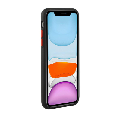 iPhone 12 MINI Tracy juoda nugarėlė SOLID WITH CARD SLOT 4