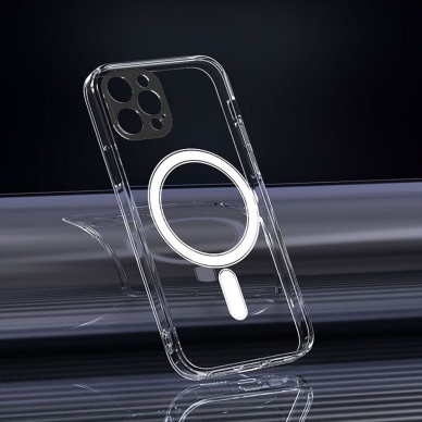 iPhone 12 PRO clear MagSilicone nugarėlė 3