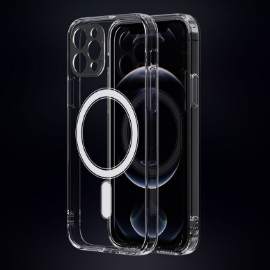 iPhone 12 PRO clear MagSilicone nugarėlė 2