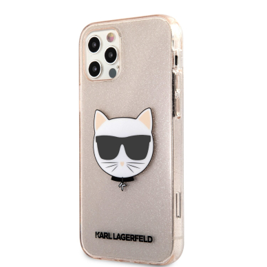 iPhone 12 PRO MAX aukso sp. glitter KARL LAGERFELD nugarėlė KLHCP12LCHTUGLGO 2 iPhone 12 PRO MAX aukso sp. glitter KARL LAGERFELD nugarėlė KLHCP12LCHTUGLGO 2