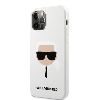 iPhone 12 PRO MAX balta KARL LAGERFELD nugarėlė KLHCP12LSLKHWH 2