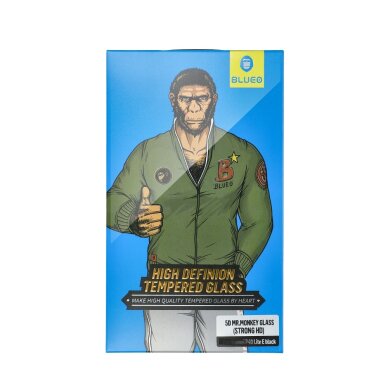 iPhone 12 PRO MAX black pilnas Mr.Monkey 5D stiklas 4