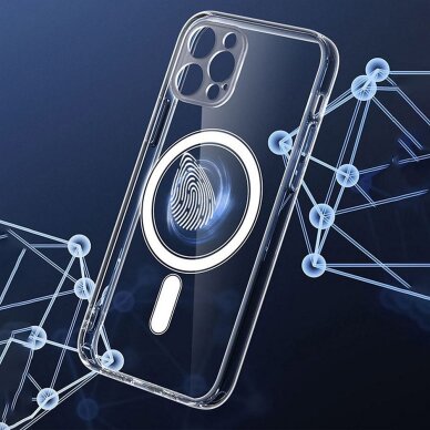 iPhone 12 PRO MAX clear MagSilicone nugarėlė 10