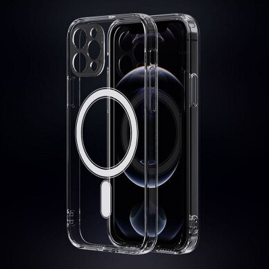 iPhone 12 PRO MAX clear MagSilicone nugarėlė 9