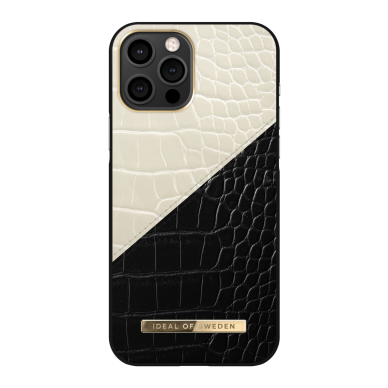 iPhone 12 PRO MAX iDeal Of Sweden Atelier nugarėlė Cream Black Croco