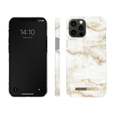 iPhone 12 PRO MAX iDeal Of Sweden nugarėlė Golden Pearl Marble 2