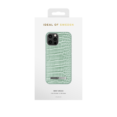 iPhone 12 PRO MAX iDeal Of Sweden nugarėlė Mint Croco 1