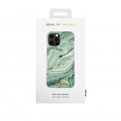 iPhone 12 PRO MAX iDeal Of Sweden nugarėlė Mint Swirl Marble 2