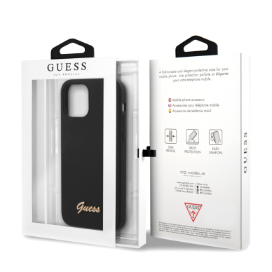 iPhone 12 PRO MAX juoda GUESS nugarėlė GUHCP12LLSLMGBK 7