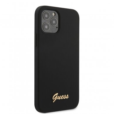 iPhone 12 PRO MAX juoda GUESS nugarėlė GUHCP12LLSLMGBK 4