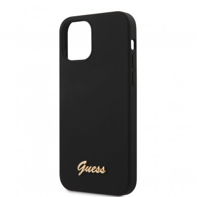 iPhone 12 PRO MAX juoda GUESS nugarėlė GUHCP12LLSLMGBK 5