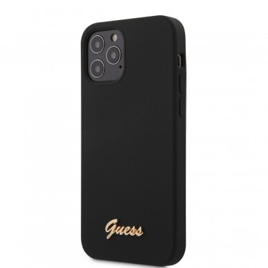 iPhone 12 PRO MAX juoda GUESS nugarėlė GUHCP12LLSLMGBK 2