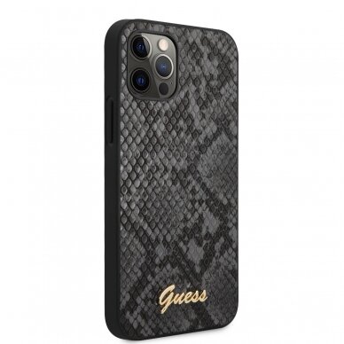 iPhone 12 Pro Max juoda GUESS nugarėlė GUHCP12LPUSNSMLBK 4