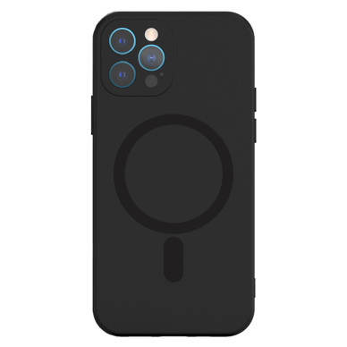 iPhone 12 PRO MAX juoda MagSilicone nugarėlė 1
