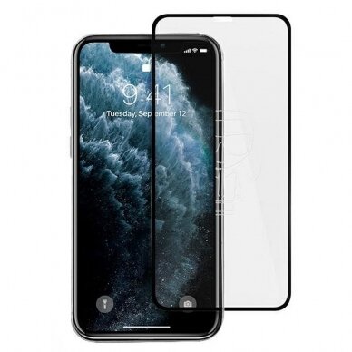 iPhone 12 PRO MAX juodas pilnas KARL LAGERFELD 5D stiklas 1