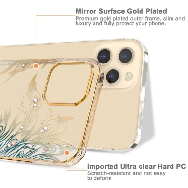 iPhone 12 PRO MAX KINGXBAR Crystal žalia nugarėlė PHOENIX 6