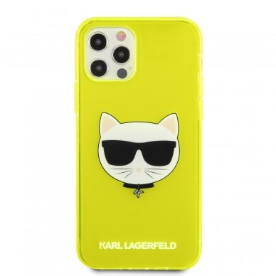 iPhone 12 PRO MAX neo geltona KARL LAGERFELD nugarėlė KLHCP12LCHTRY 3