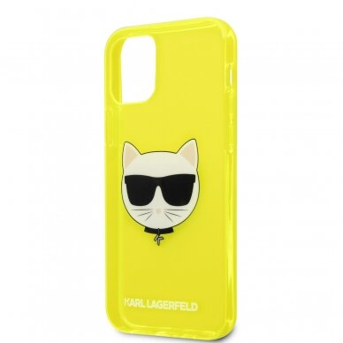 iPhone 12 PRO MAX neo geltona KARL LAGERFELD nugarėlė KLHCP12LCHTRY 5
